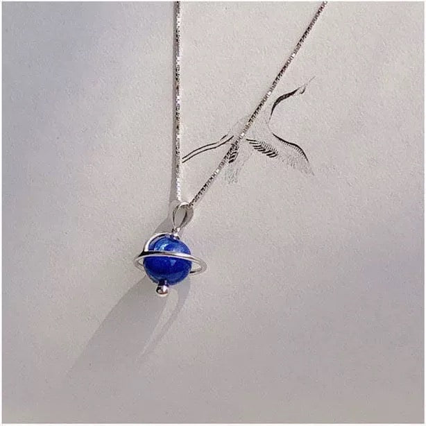 12 Horoscope Zodiac Crystal Pendant Necklace - Natural Sacred Crystals with 925 Sterling Silver Chain