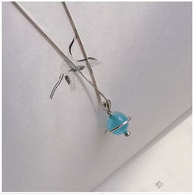 12 Horoscope Zodiac Crystal Pendant Necklace - Natural Sacred Crystals with 925 Sterling Silver Chain