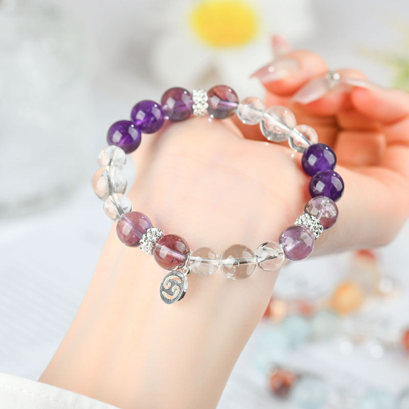 12 Horoscope Zodiac Crystal Bracelet - Elastic Astrology Jewelry Gift - Healing Gemstone Birthday Bracelet