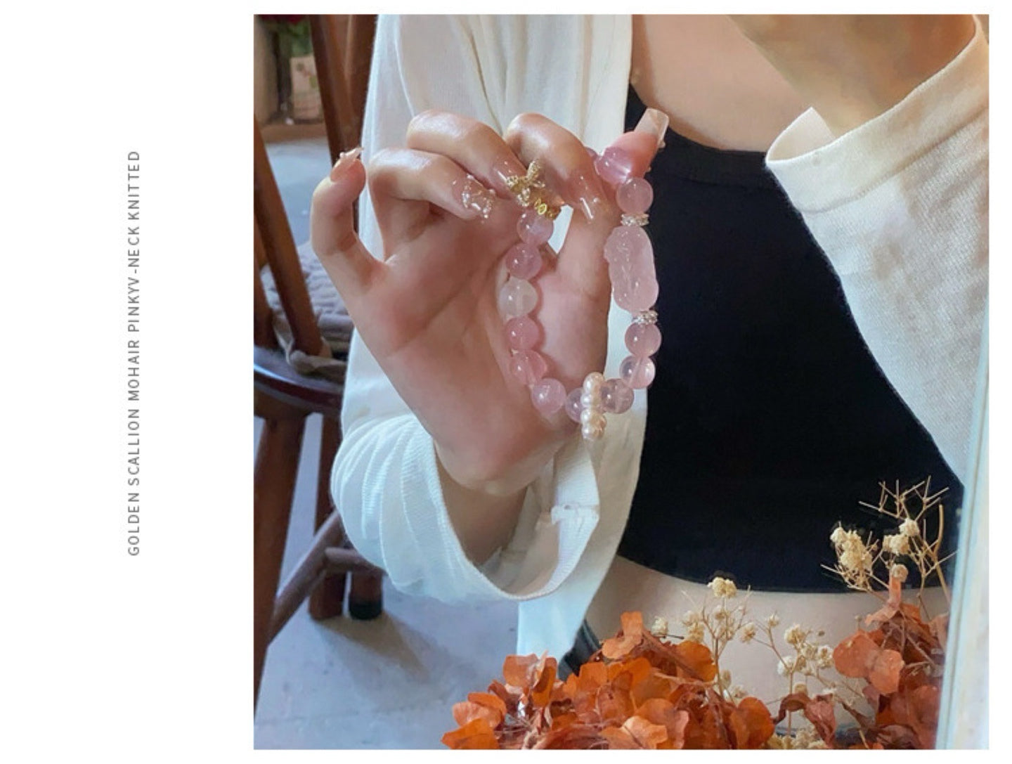 Pixiu Crystal Bracelet, Natural Madagascar Rose Quartz Bracelet, Feng Shui Bracelet, Lucky Chinese Pi Xiu, Pink Gemstone, Wealth Attraction Gift For Man or Woman