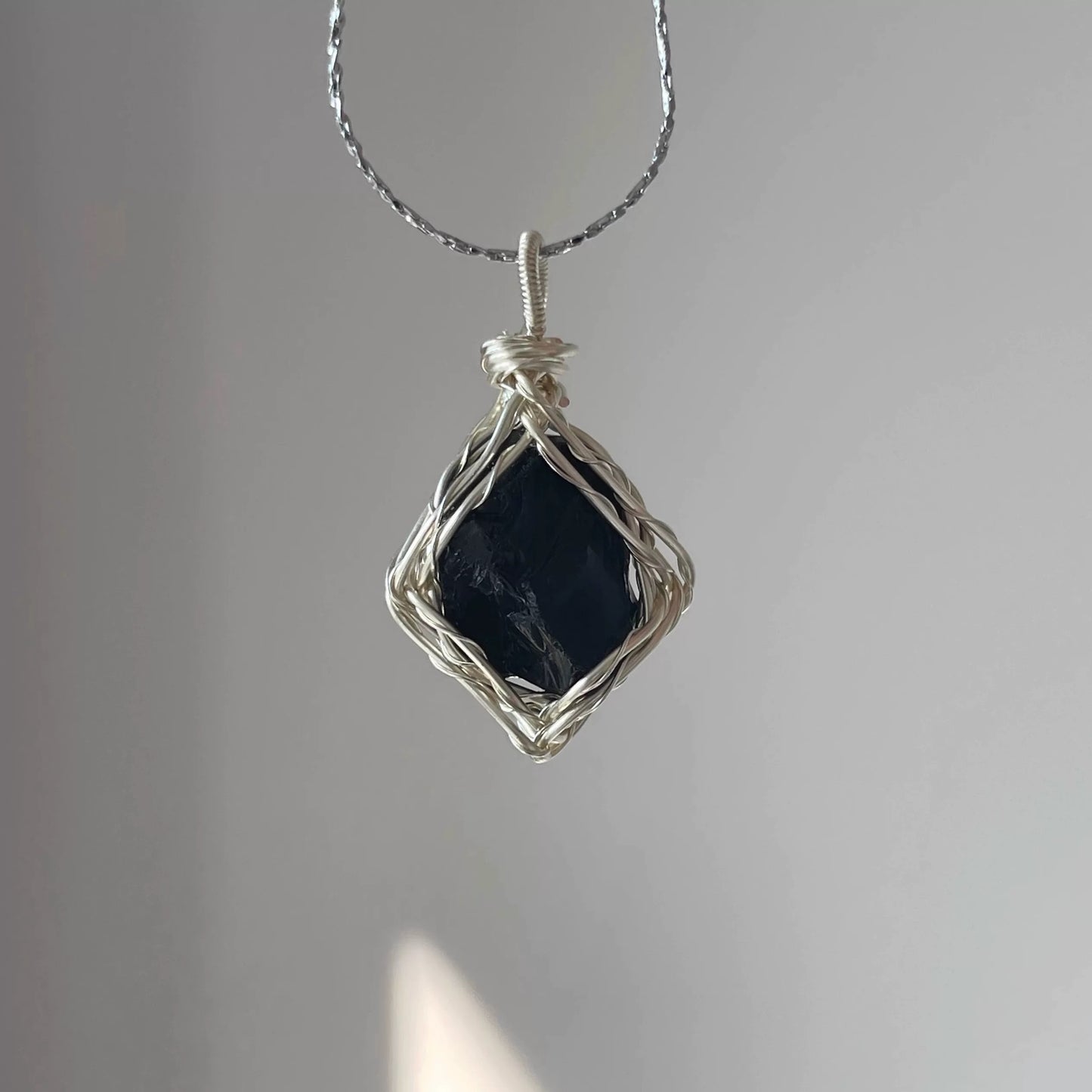 Raw Rough Crystal Cluster Pendant-Healing Crystal Jewelry Boho Pendant