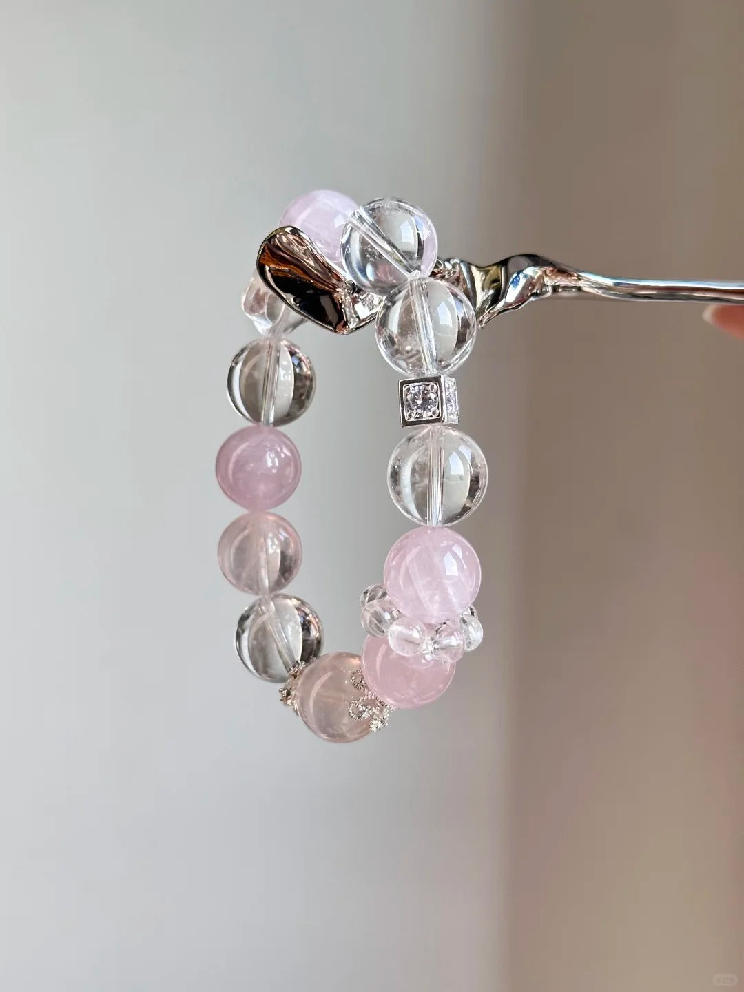 Rose Quartz 12mm Bracelet-Self Love&Clarity&Focus