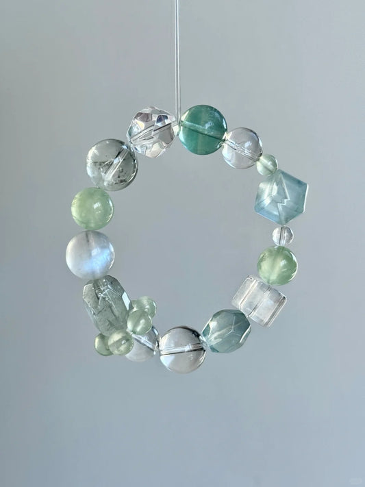 Multi-Gemstone Crystal Bracelet·Mint Mambo-Vitality&Healing