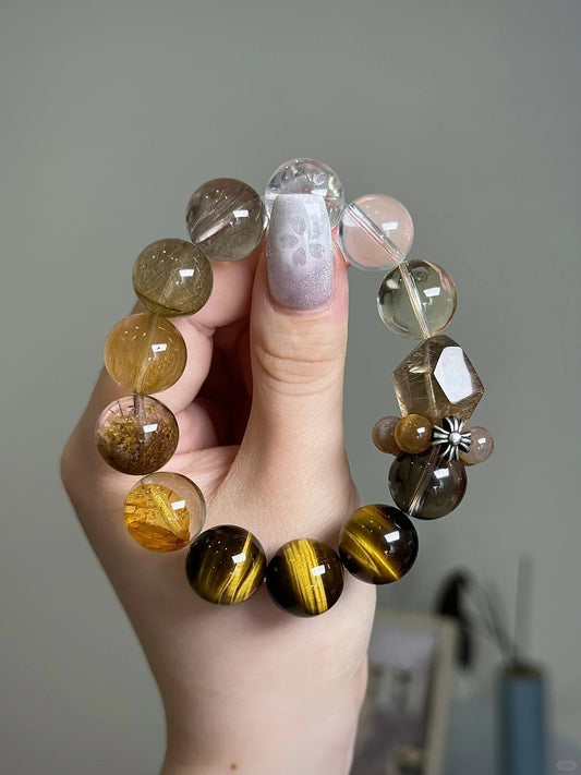 Design Tiger's Eye Bracelet-Protection&Wealth&Passion
