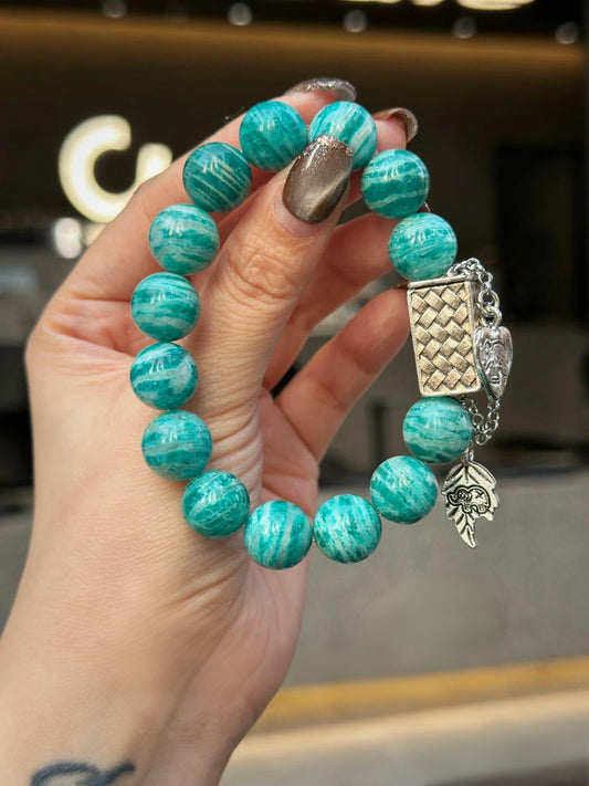 Original Design Natural Amazonite Bracelet·Wealth&Luckly