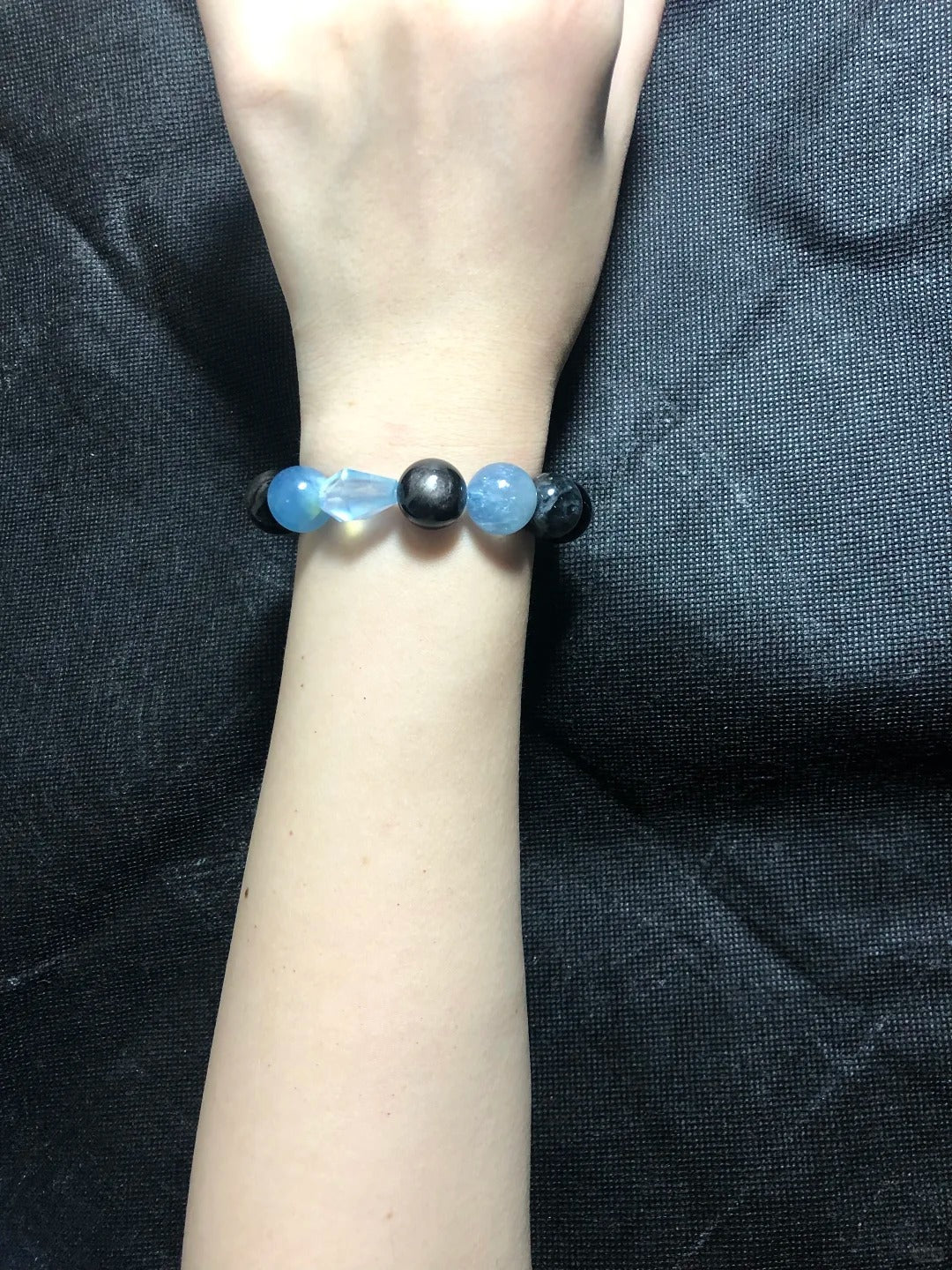 Aquamarine Multi-Gem Bracelet·Throat Chakra&Protection& Spiritual Awareness