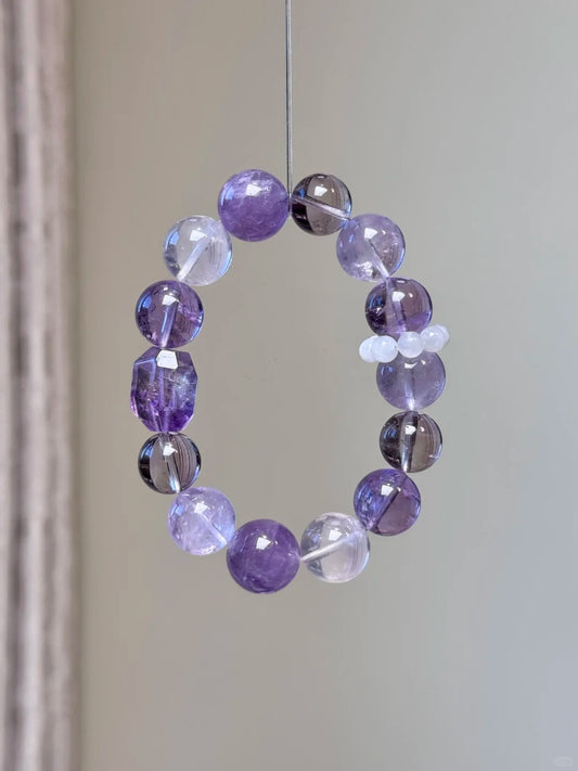 Natural Amethyst  Bracelet-Wisdom&Crown chakra