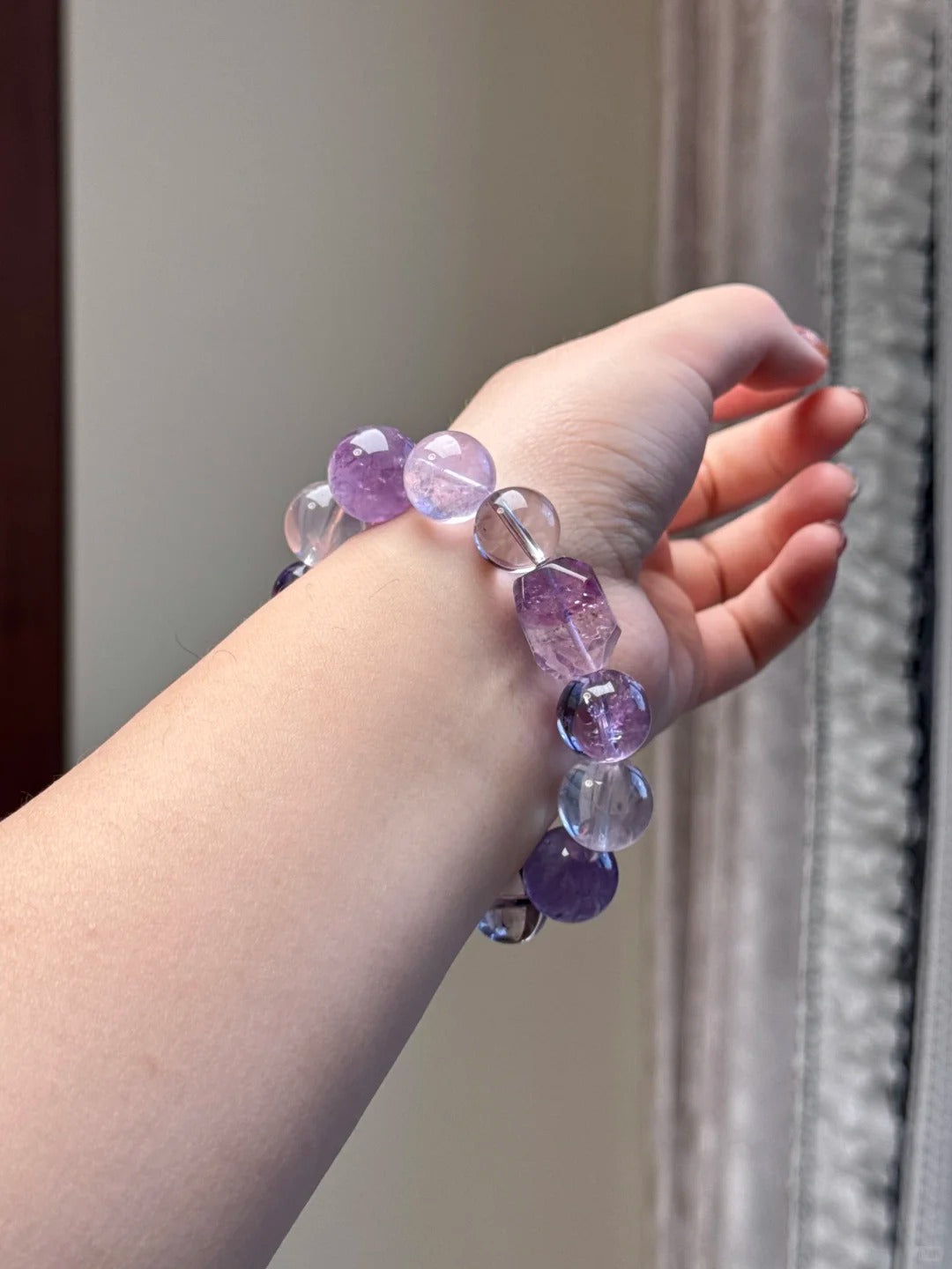 Natural Amethyst  Bracelet-Wisdom&Crown chakra