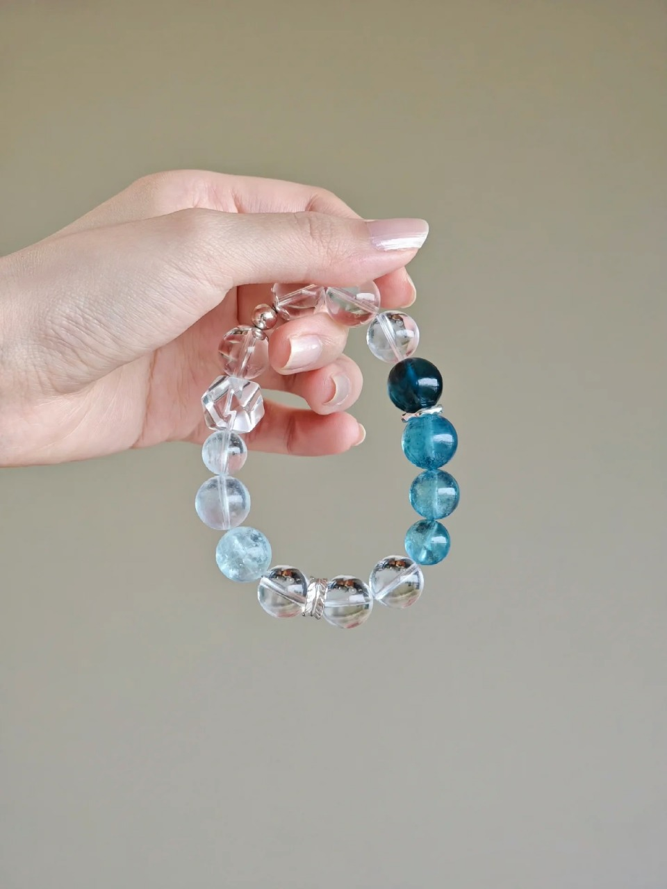 Ombré Aquamarine Bracelet·Soothes Emotion&Purify