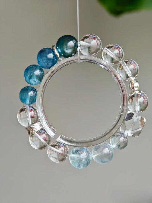 Ombré Aquamarine Bracelet·Soothes Emotion&Purify
