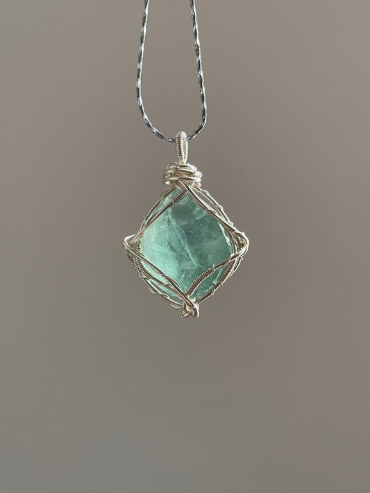 Raw Rough  Crystal Cluster Pendant-Healing Crystal Jewelry Boho Pendant